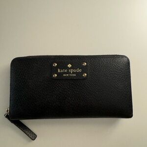 Kate Spade Black Leather Wallet